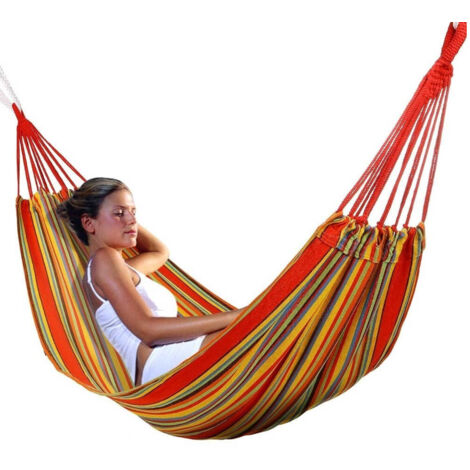 TRADE SHOP - Amaca Da Campeggio A Sacco 80 X 180 Cm Relax Giardino Con Sacca Trasporto -