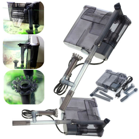 TRADE SHOP - Pompa Filtro Esterno Per Da Acquario Effetto Cascata Pesci Xp-13 4,8w 290 L/h -