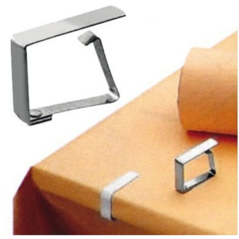 relaxdays Fermatovaglia, Set 8 Pesi per Tovaglia, Indoor & Outdoor, Antivento, Acciaio, Kit Fiori a Sospensione, Argento, Inox, 8 Pz