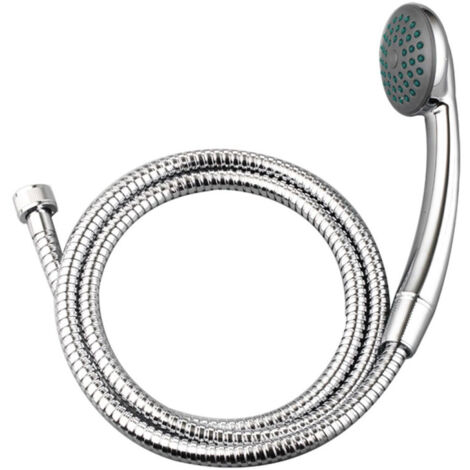 TrAdE Shop Traesio - Doccia Doccetta Soffione 3 Getti Anticalcare Con Tubo Flessibile Supporto Muro -