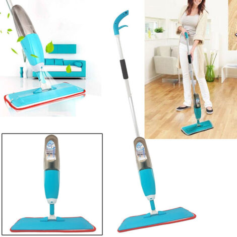 TRADE SHOP - Scopa Spray Mop Lava Asciuga Pavimenti Leggera Ceramica Marmo Parquet Healthy -