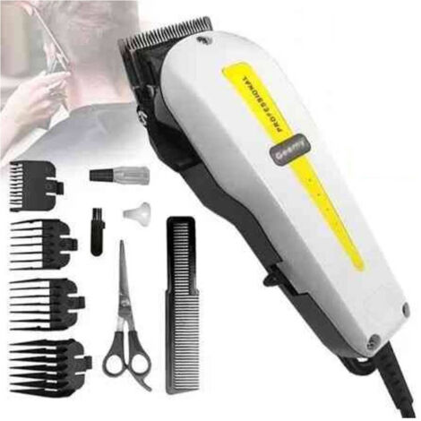 TRADE SHOP - Tagliacapelli Con Filo Elettrico Professionale Regolabarba Trimmer Geemi Gm-1017 -