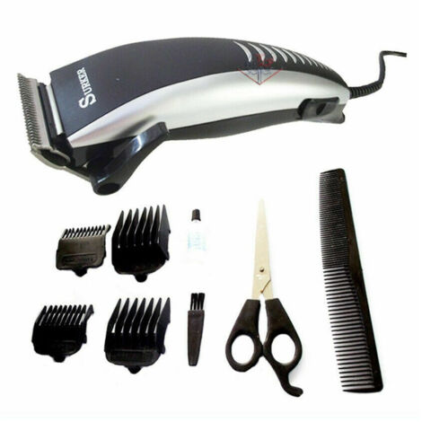 TRADE SHOP - Tagliacapelli Elettrico Surker Sk-5602 Rasoio 4 Pettini Forbici Pettine -