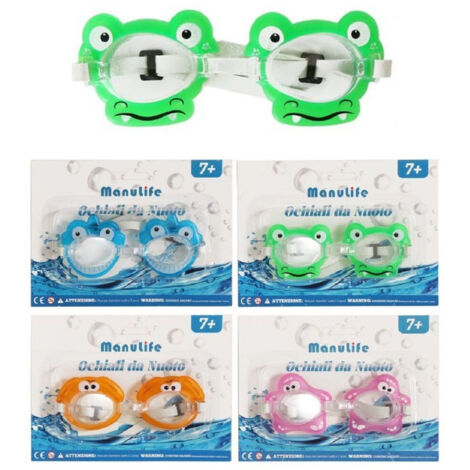 Zumhigh Occhialini Nuoto Bambini 6-14 Anni - Visione 180° Anti-appannamento UV Con Cuffia Integrata E Cinghia Regolabile