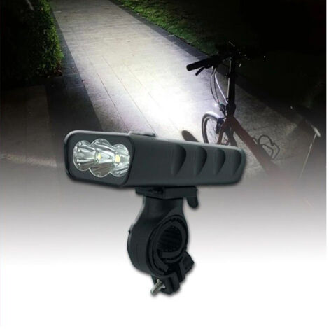 TRADE SHOP - Torcia Luce Led Faro Fanale Per Bici Bicicletta Ipx6 Ricarica Micro Usb T-9287 -