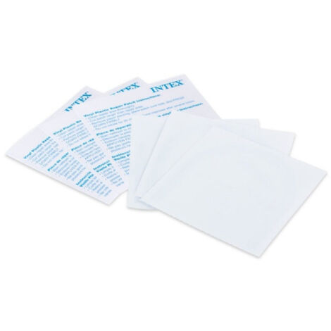 TRADE SHOP - Kit 6 Pz Toppe Di Riparazione Patch Gonfiabili Piscina In Plastica Adesiva 59631 -