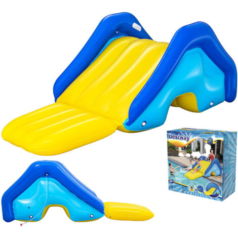 TRADE SHOP - Scivolo Gonfiabile Gigante Per Piscine Interrate 247x124x100cm Per Bambini 52453 -
