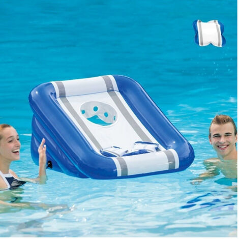 TRADE SHOP - Basket Palla Canestro Gonfiabile Bambini 86 X 71 X 42 Cm Mare Piscina Giardino -