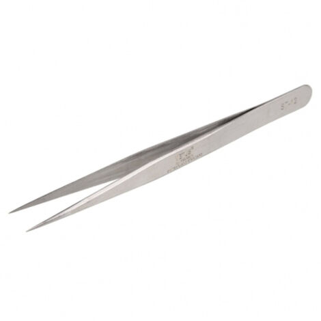 TRADE SHOP - Pinzetta Punta Fine 135mm Acciaio Inox Sopracciglia Ciglia Pinza Professionale -