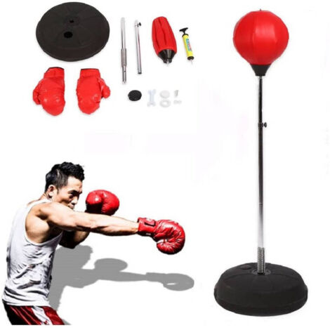 Punching Ball Da Terra SPORTNOW - Con Barra Girevole, Altezza Regolabile 1.6-2m, Base Riempibile - Foto 3