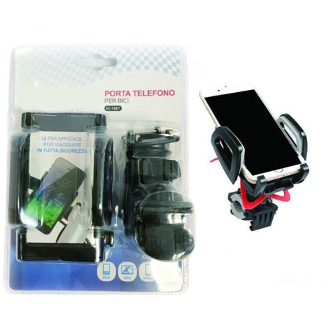 TRADE SHOP - Porta Telefono Cellulare Per Bicicletta Bici Universale Supporto Gps Pda Xc-1887 -