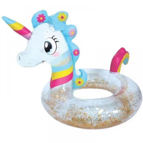 Peluche Unicorno Disteso 35 Cm Con Elastico Per Appendere - Morbido Con Corno Arcobaleno E Ali Glitterate - Regalo Per Bambini - 4