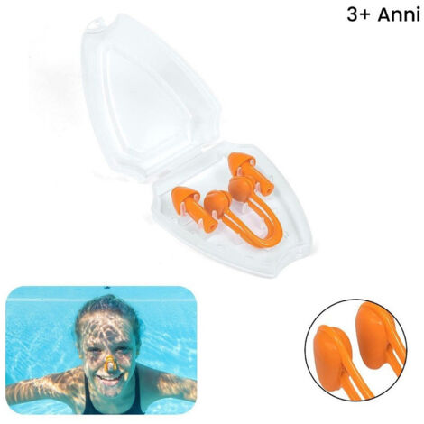 6 Tappanaso Per Nuoto Antiscivolo - Clip Naso In Silicone Per Adulti E Bambini - Foto 5