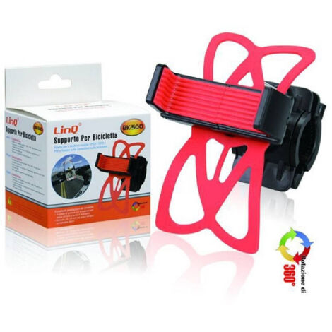 TRADE SHOP - Supporto Bici Bicicletta Universale Struttura In Silicone Per Smartphone Bk-500 -