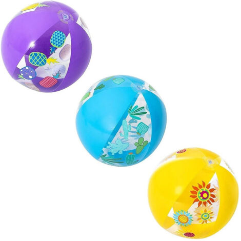 TRADE SHOP - Pallone Palla Spiaggia Designer 51cm Per Mare Piscina 3 Modelli Assortiti 31036 -