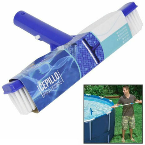 TrAdE Shop Traesio - Spazzola Per La Pulizia Fondo E Pareti Della Piscina Pulire Alghe E Sporcizia -