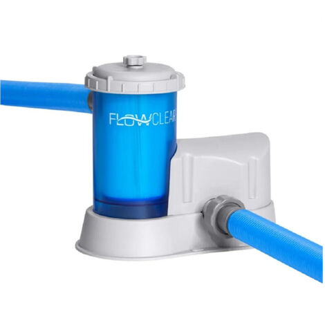TRADE SHOP - Pompa Filtro Trasparente Da 5.678lt/h A Cartuccia Per Piscina Fuori Terra 58675 -