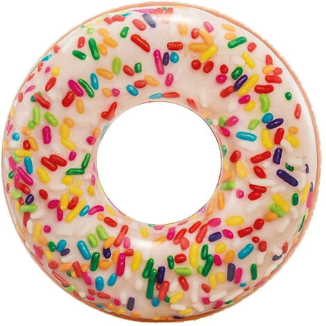 TRADE SHOP - Salvagente Donut Con Zuccherini Colorati Ciambella Gonfiabile 99x25cm Mare 56263 -
