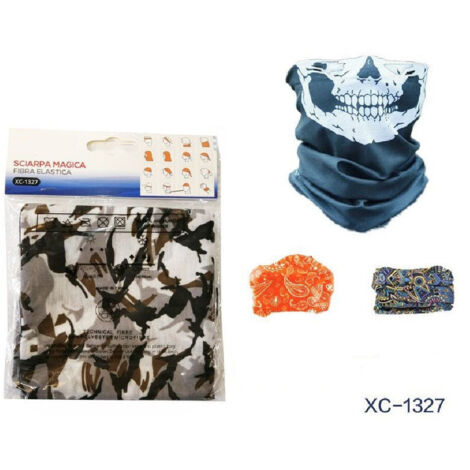 TRADE SHOP - Sottocasco Sciarpa Magica Protettiva Multiuso Passamontagna Per Moto Bici Xc1327 -