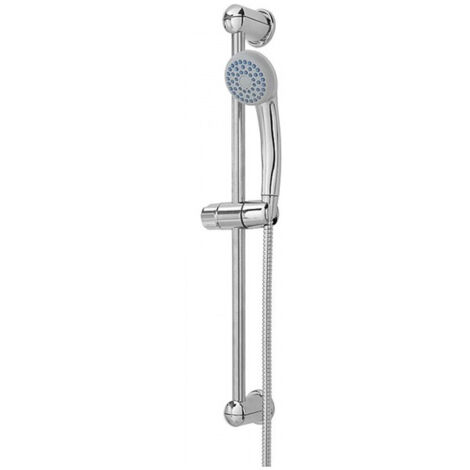 TRADE SHOP - Saliscendi Asta Con Soffione Doccia 1 Funzione Cromo Bagno Doccia Vasca - (1/2)