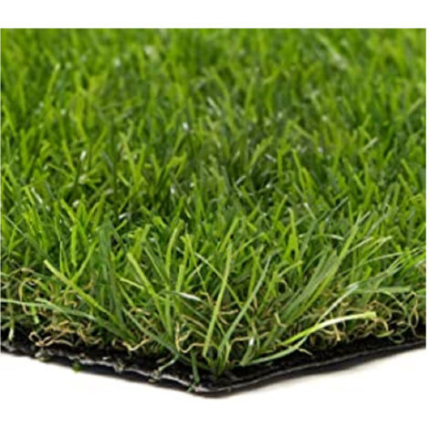 TRADE SHOP - Prato Sintetico 30mm Finta Erba Tappeto Manto Giardino 4 Sfumature Colore 1x20mt -