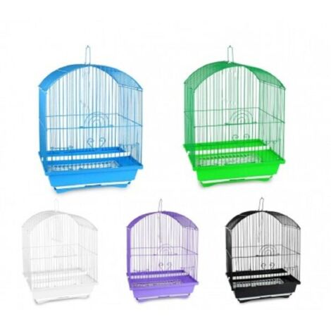 TRADE SHOP - Gabbia Uccelli Di Piccole Dimensioni Kitty 49.5 X 34 X 27.5 Cm Due Mangiatoie -