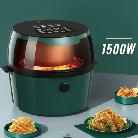 TRADE SHOP - Friggitrice Q-g9l Design Elegante Forno Friggitrice Ad Aria Visibile Da 9 Litri -