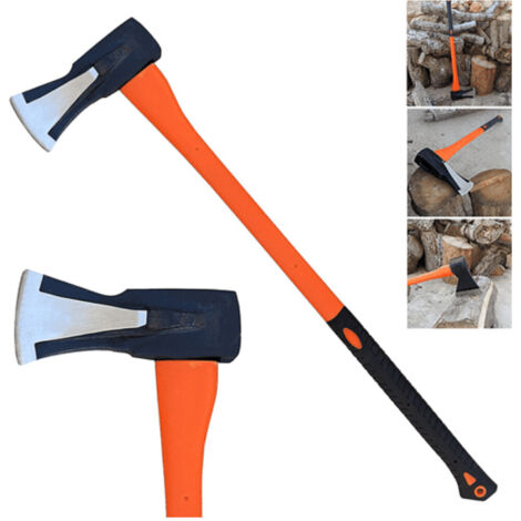 TRADE SHOP - Mazza Accetta Ascia Spaccalegna 2kg Manico In Abs Professionale Legna -