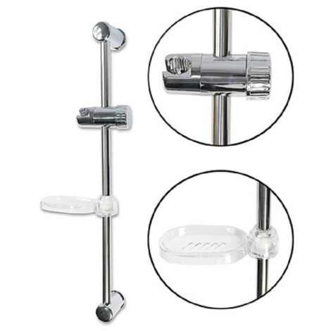 TRADE SHOP - Saliscendi Per Soffione Doccia Altezza Regolabile Con Portasapone 60 Cm 69155 - (1/2)
