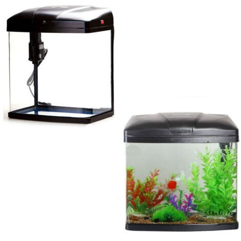 TRADE SHOP - Acquario 9 Litri T240f Sistema Filtraggio Illuminazione 27x19.5x31 Cm 5w 300l/h -
