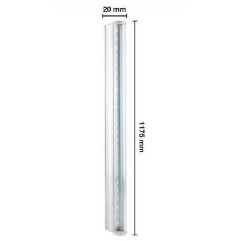 TRADE SHOP - Tubo Neon Led T5 21 Watt Plafoniera 120cm Luce Caldo Freddo Naturale - -Bianco Caldo -