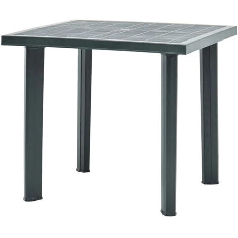 Tavolo da Esterno Giardino Tavolino in Plastica verde 140x80 cm Sorrento