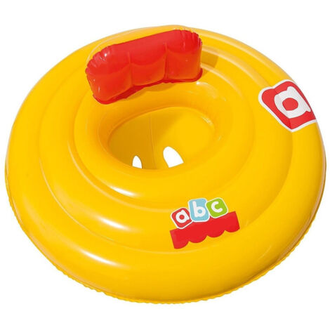 TrAdE Shop Traesio - Salvagente Gonfiabile Rotondo Con Mutandina Diametro 69 Cm Giallo -
