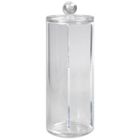 Trade Shop - CONTENITORE PORTA DISCHETTI STRUCCANTI TRASPARENTE CON Coperchio In Legno 71x103cm 10822 89051153