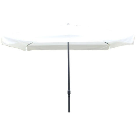 SONGMICS Ombrellone 180 x 125 cm, protezione solare UPF 50+, inclinabile a 30° in 2 direzioni, altezza regolabile, con borsa per il trasporto, per giardino, terrazza, senza base, grigio GPU180G01