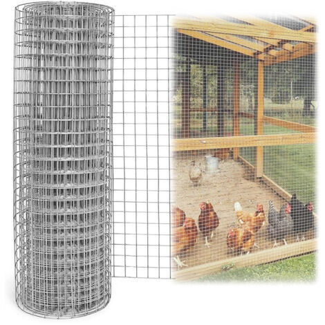 TRADE SHOP - Set 3pz Rete Metallica Zincata 0.5x3mt Recinzione Protezione Alberi Giardino Animali 020248 - (1/5)