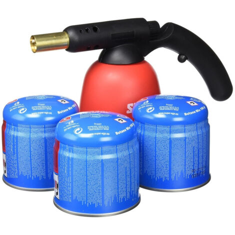 TESTA TORCIA A gas con 4x bruciatore di saldatura multiuso gas butano