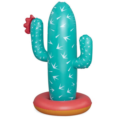 TrAdE Shop Traesio - Gioco Acquatico Gonfiabile Cactus Oasis Spruzza Acqua Per Bambini 74x56x104cm 52733 -