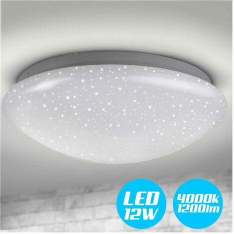 Plafoniera LED Rotonda Briloner Cielo Stellato 12W 4000K &ndash; Moderna, Soffitto, Codice 3320016