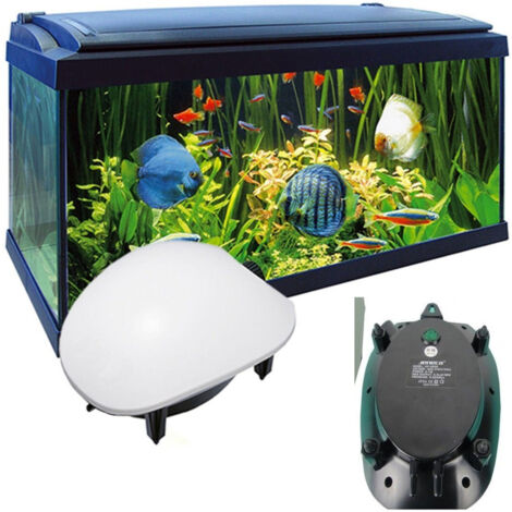 TrAdE Shop Traesio - Pompa Aria Areatore Aeratore Per Da Acquario Pesci 6,6 L/m Esterna 3.5 W Ap-8804 - (1/4)