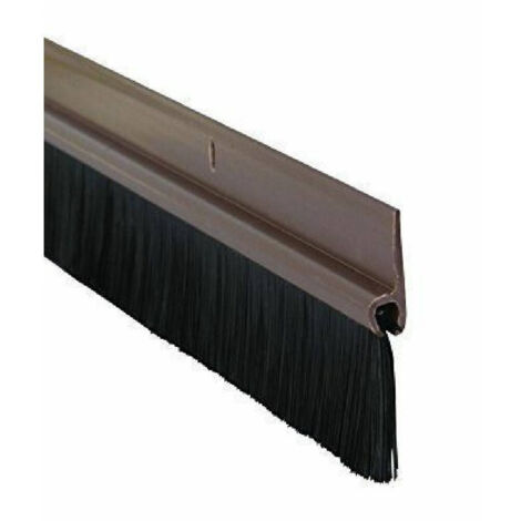 TRADE SHOP - Striscia Guarnizione Paraspifferi A Spazzola Per Porte Porta Garage 915 Mm -