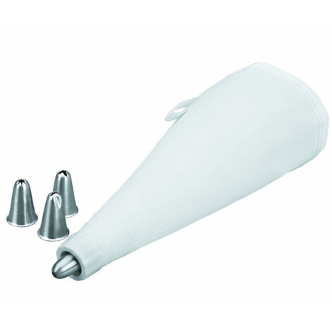TRADE SHOP - Sac A Poche Professionale Tasca Pasticciere Con 4 Beccucci Acciaio Cake -
