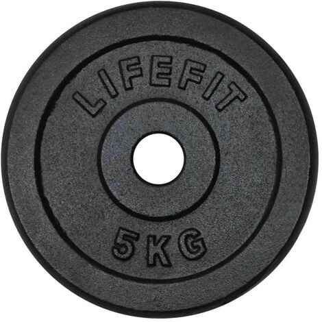 TRADE SHOP - Disco Per Bilanciere Manubri Peso In Ghisa Dischi Fitness Palestra Gdc Da 5 Kg -