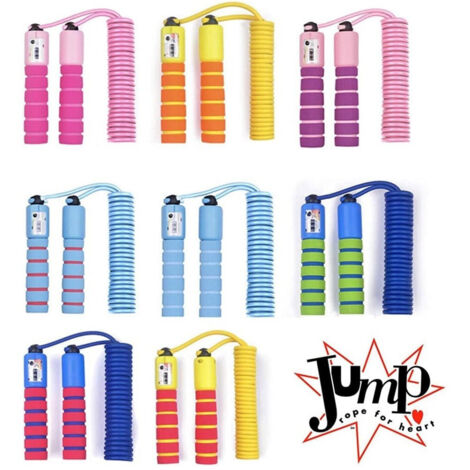 TRADE SHOP - Corda Per Saltare Regolabile Manici Schiuma Contatore Per Bambini Fitness Boxe - (1/5)