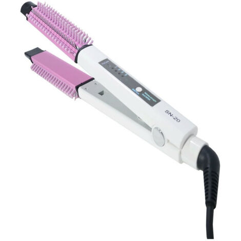 TRADE SHOP - Spazzola Elettrica Liscia Capelli Crea Onde Piastra Indicazione Temperatura Sn20 -