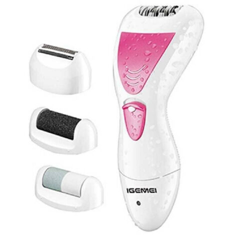 TRADE SHOP - Kit Depilatore 4 In 1 Impermeabile Epilatore Ricaricabile Corpo Bikini Gm-7006 - (1/5)