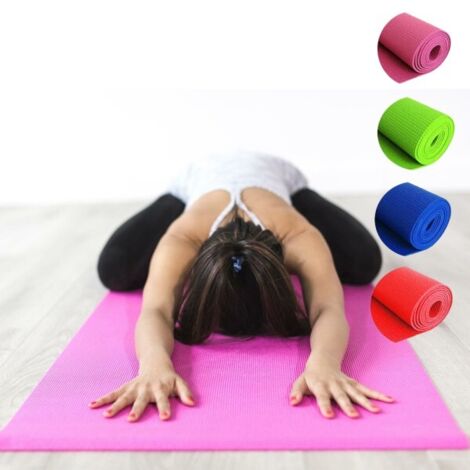 TRADE SHOP - Tappetino Yoga In Pvc 61x173x0.6 Cm Tappeto Aerobica Fitness Pilates Palestra -