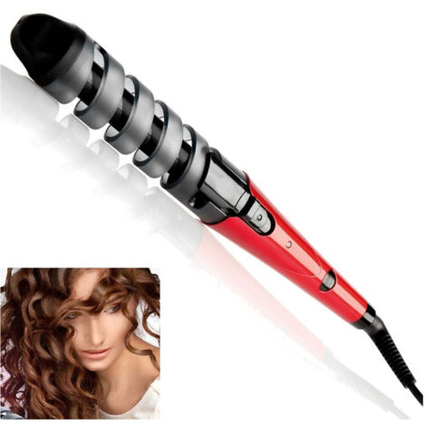TRADE SHOP - Piastra Per Capelli Ricci In Ceramica Pettine Elettrico Spirale Arricciacapelli -
