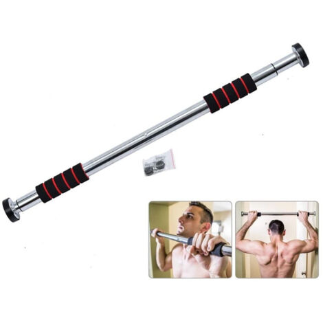 TRADE SHOP - Barra Per Trazioni Porta Regolabile Fino A 1,5 Mt Palestra Fitness Allenamento -