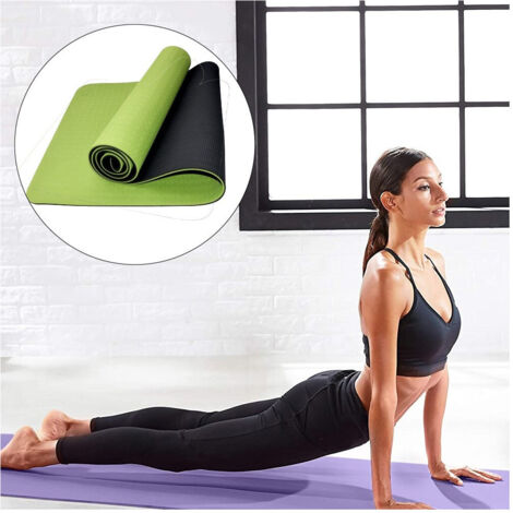 TRADE SHOP - Tappetino Yoga In Tpe 61x183x0.6 Cm Tappeto Aerobica Fitness Pilates Palestra -